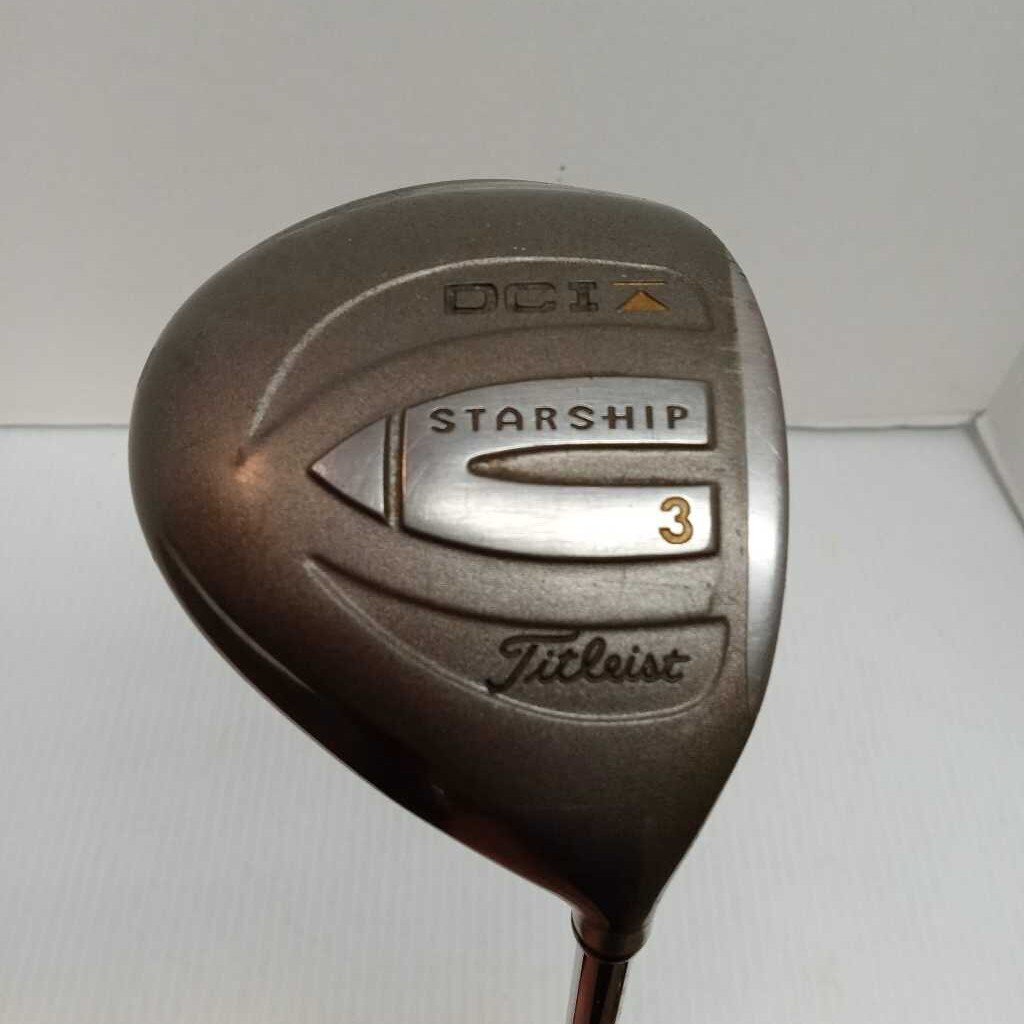 Titleist DCI Starship 15* 3 Wood Mens Right Hand With Stiff Steel Shaft Preowned