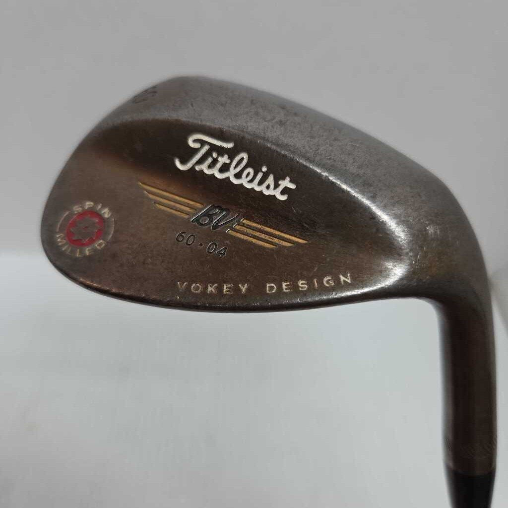 Titleist Vokey Design Spin Milled 60-04 Lob Wedge Mens Right Hand With Stiff Steel Shaft Preowned