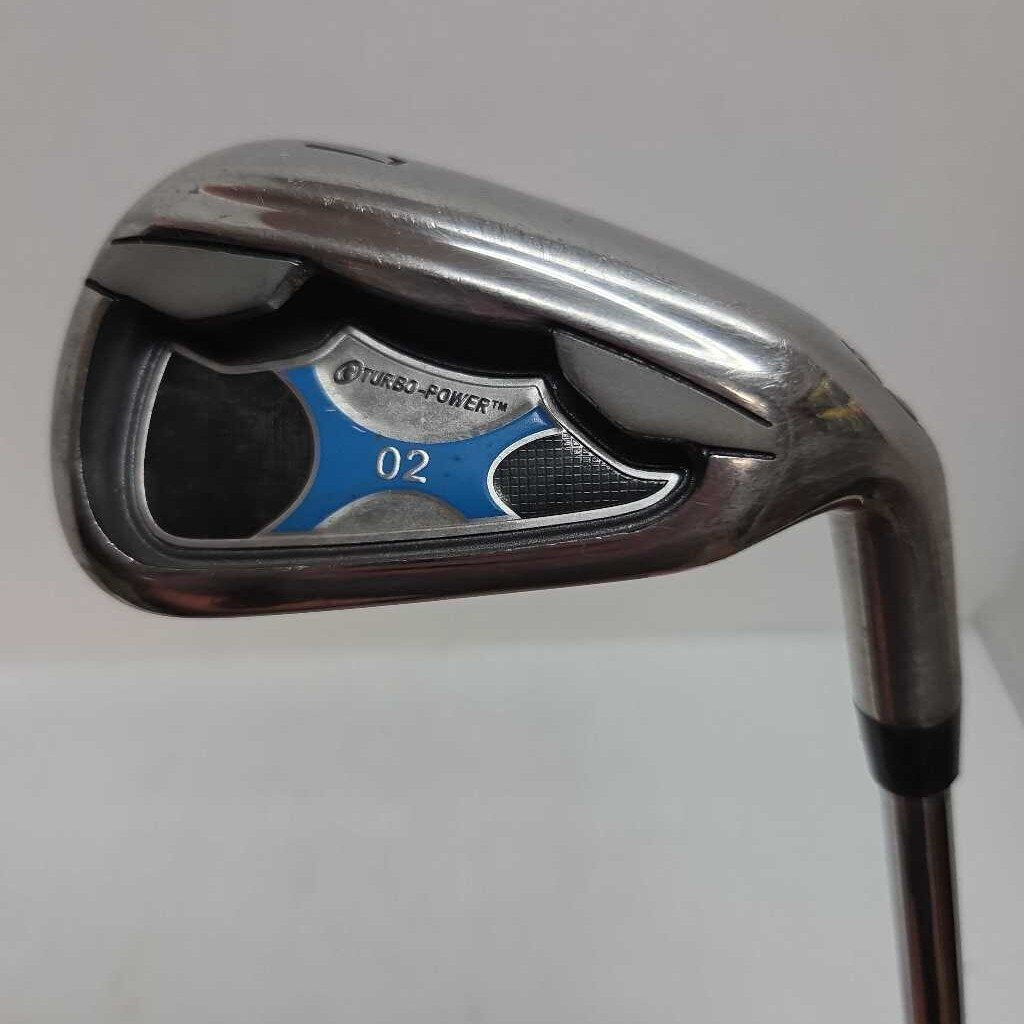 Turbo Power 02 Iron Set 3 - PW Mens Right Hand With Stiff Steel Shafts Preowned