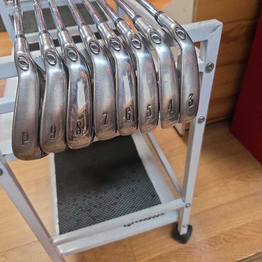 Turbo Power 02 Iron Set 3 - PW Mens Right Hand With Stiff Steel Shafts Preowned