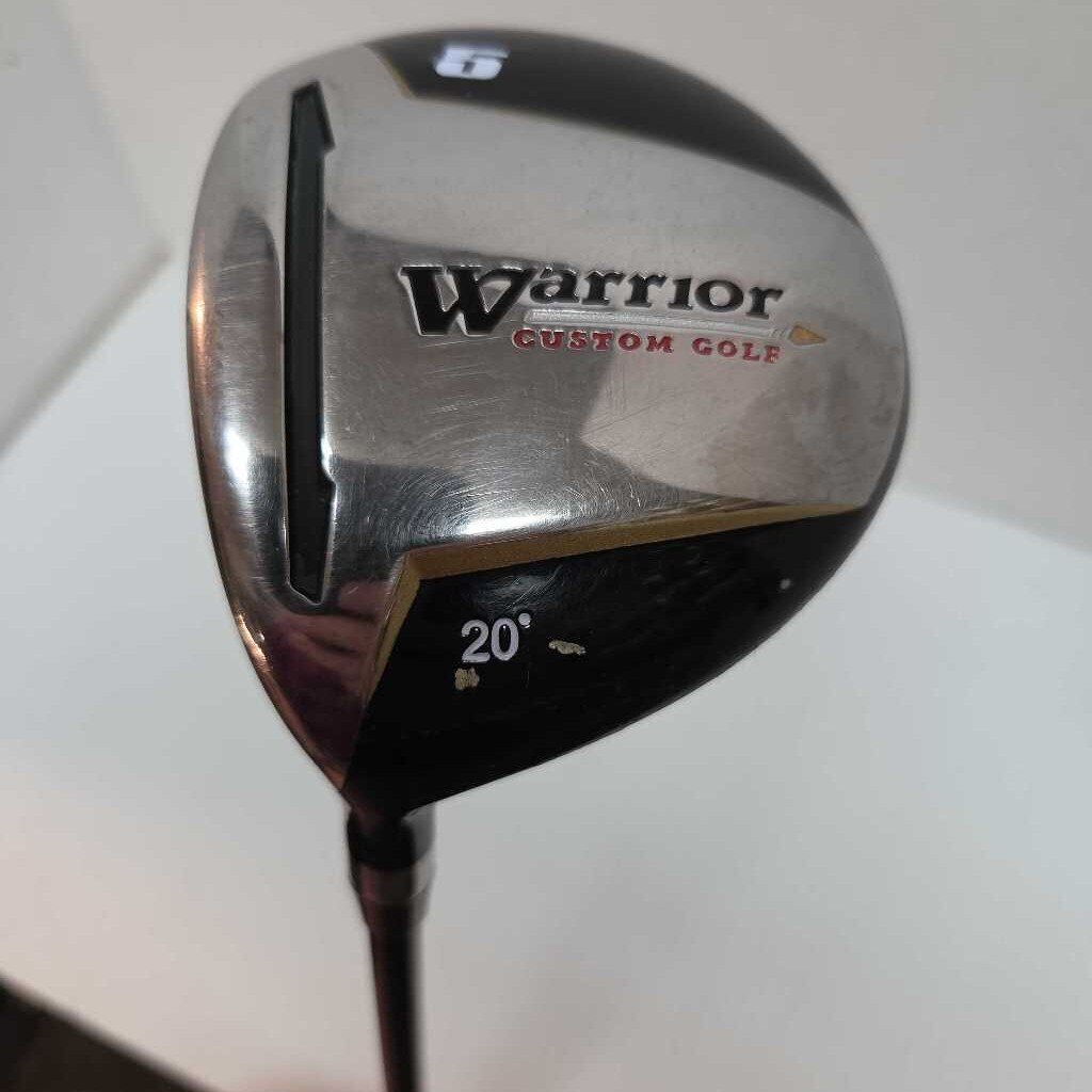 Warrior Custom Golf 20* 5 Wood Mens Left Hand With Reg Flex Graph Shaft Preowned