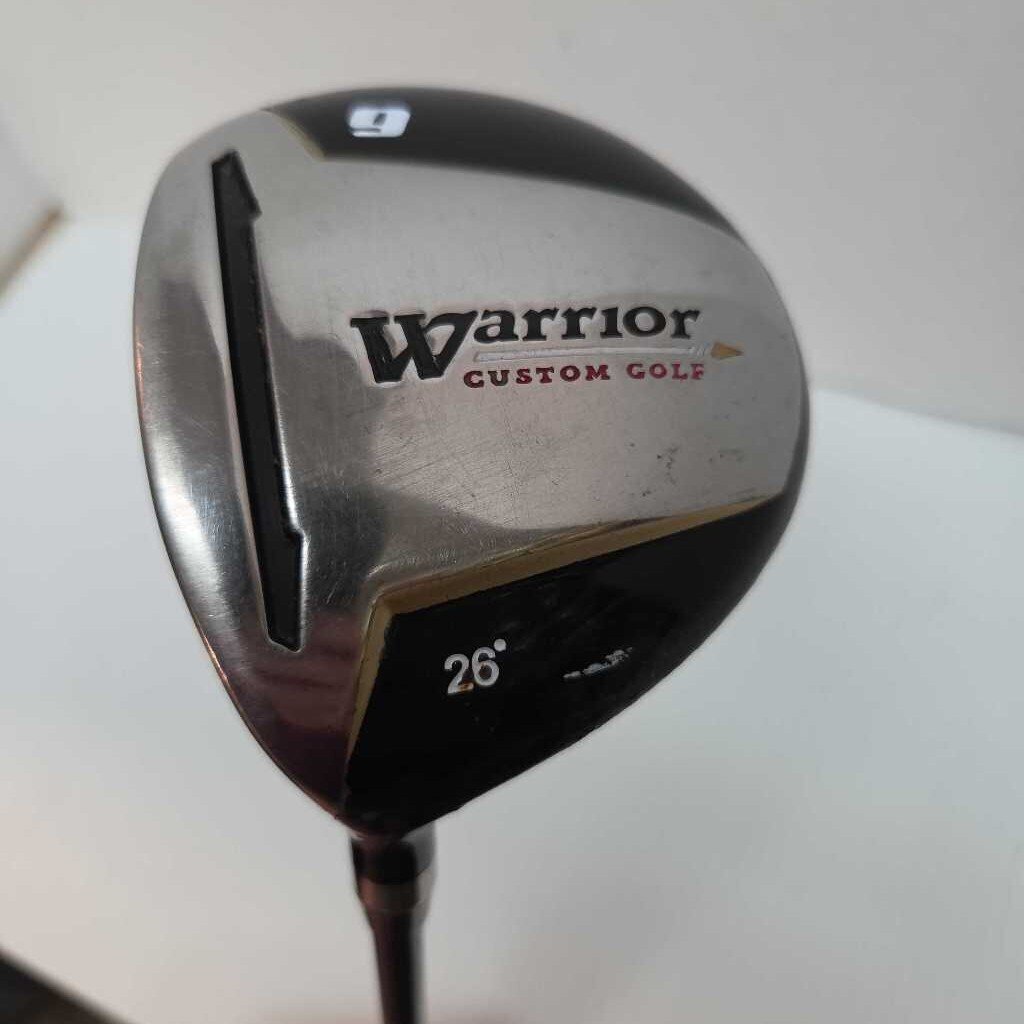 Warrior Custom Golf 26* 9 Wood Mens Left Hand With Reg Flex Graph Shaft Preowned