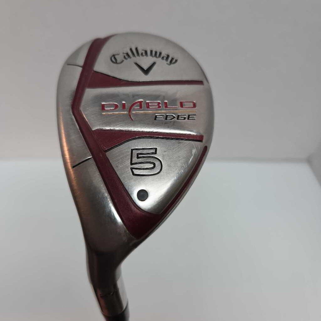 Callaway Diablo Edge 27* 5 Hybrid Mens Left Hand With Stiff Graph Shaft Preowned