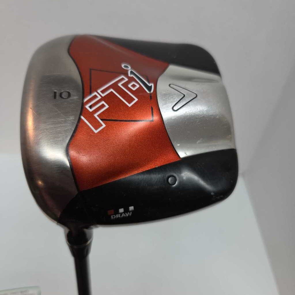 Callaway FT-i Draw 10* Driver Mens Left Hand With Reg Flex Speeder 586 Graph Shaft Preowned