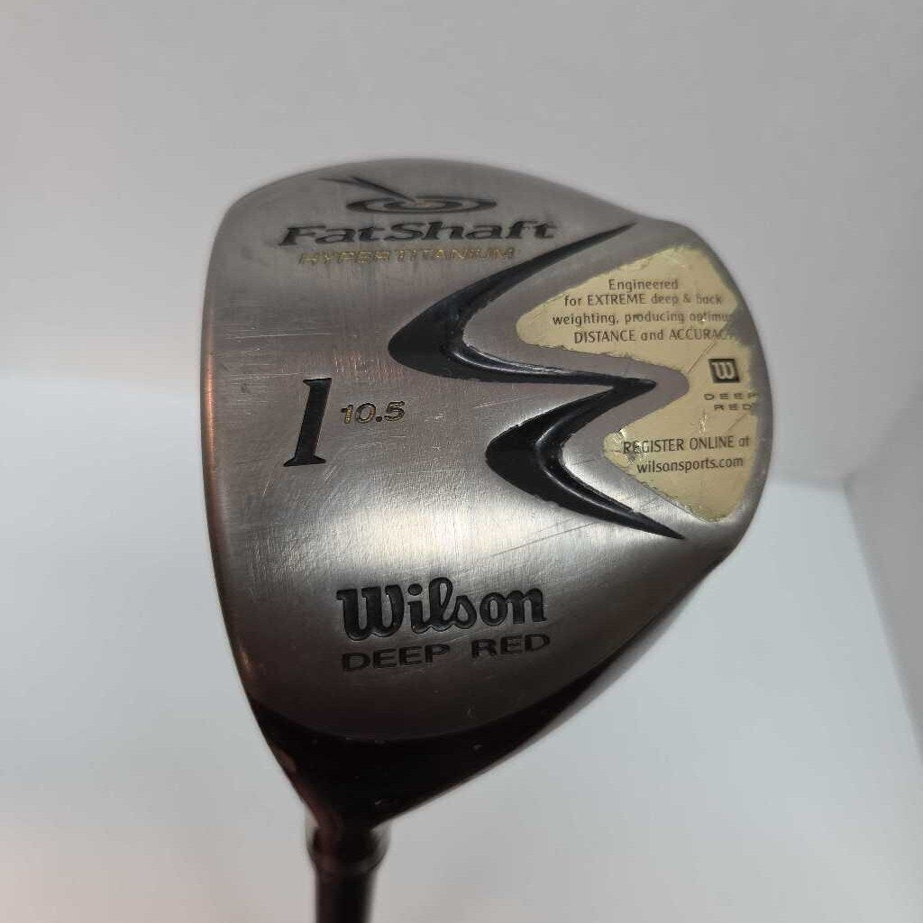 Wilson Deep Red FatShaft Hyper Ti 10.5* Driver Mens Left Hand With Reg Flex Graph Shaft Preowned