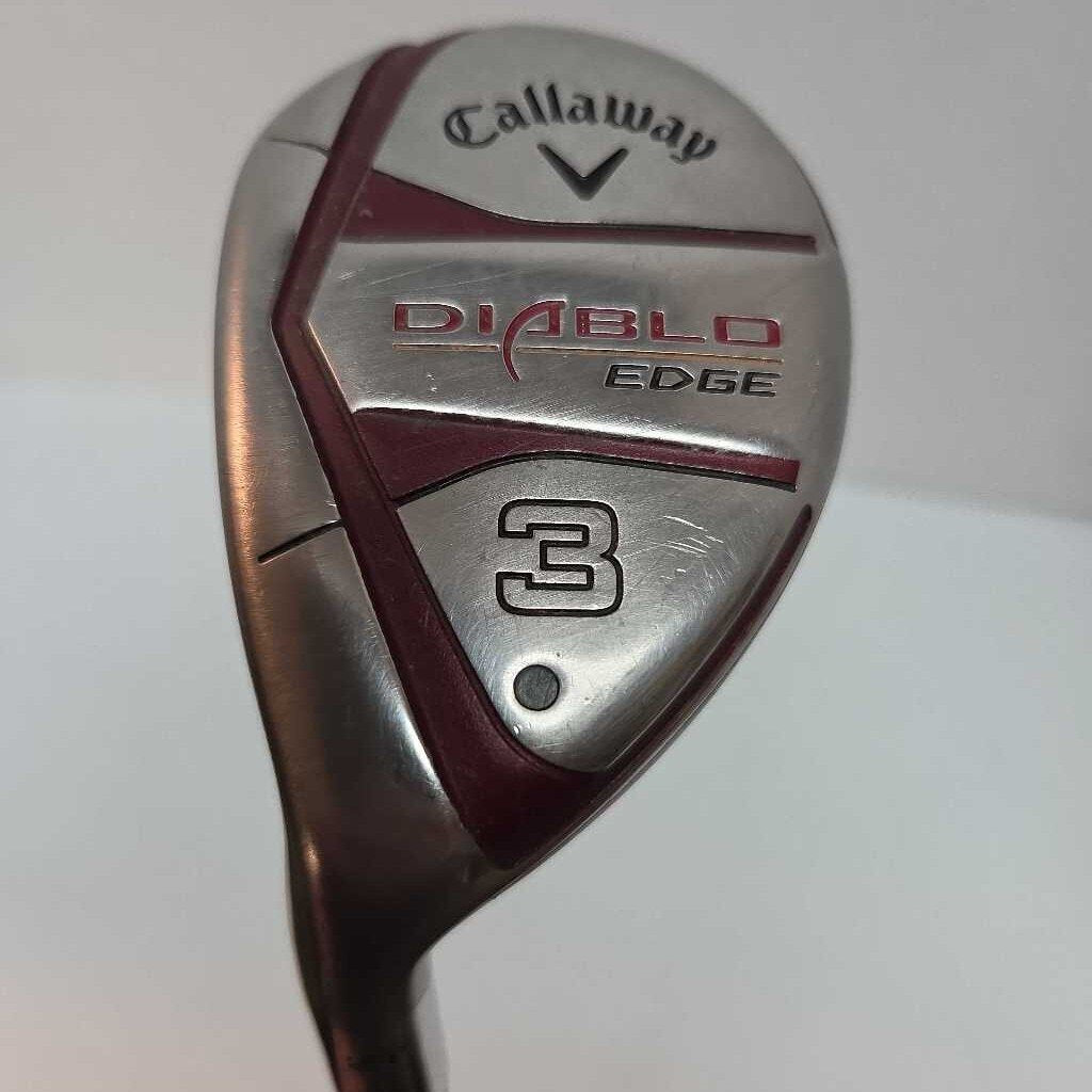 Callaway Diablo Edge 21* 3 Hybrid Mens Left Hand With Stiff Flex Graph Shaft Preowned
