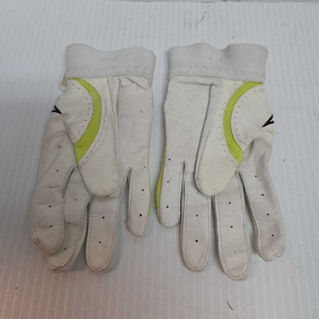 Easton Batting Gloves White/Green Size Womens Small Preowned