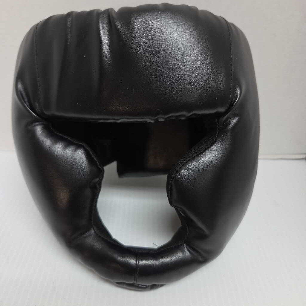Unbranded Martial Arts Head Protector Black Size Adult Adjustable Preowned