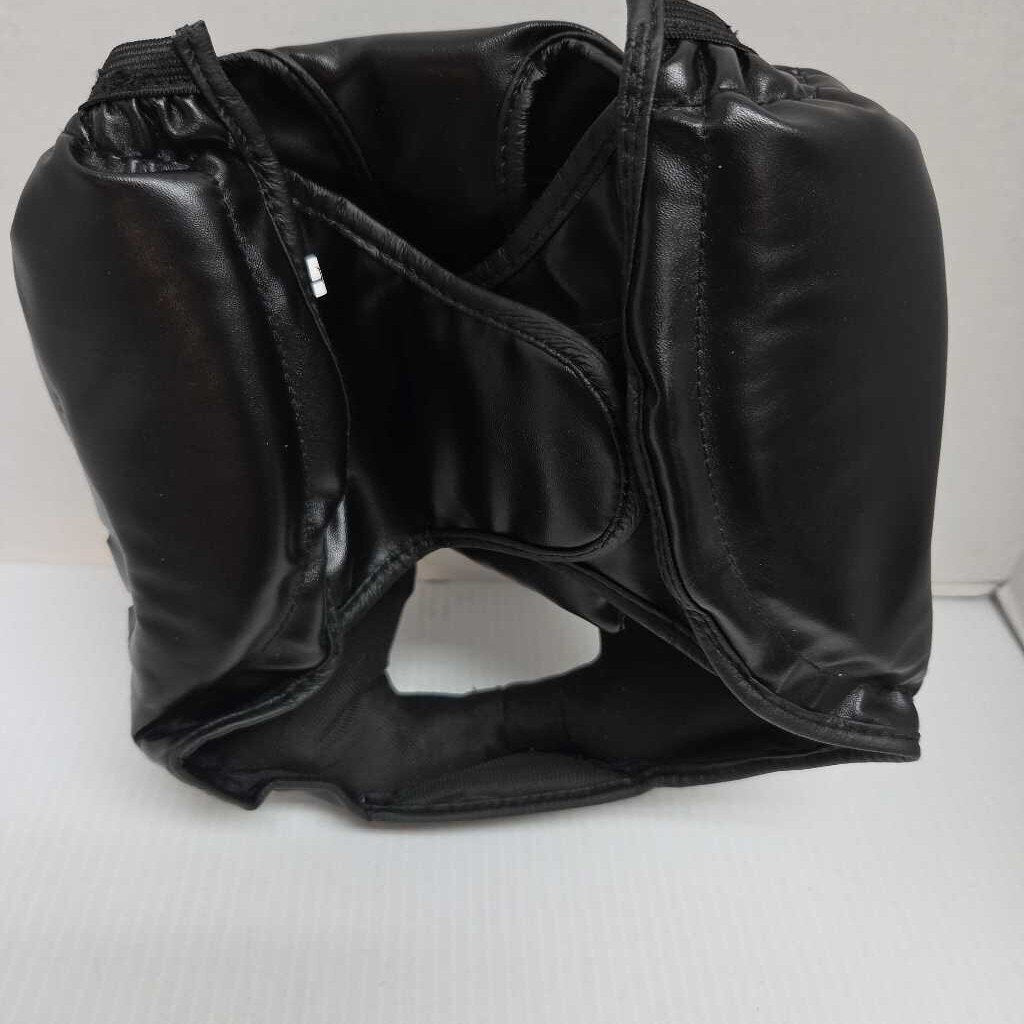 Unbranded Martial Arts Head Protector Black Size Adult Adjustable Preowned