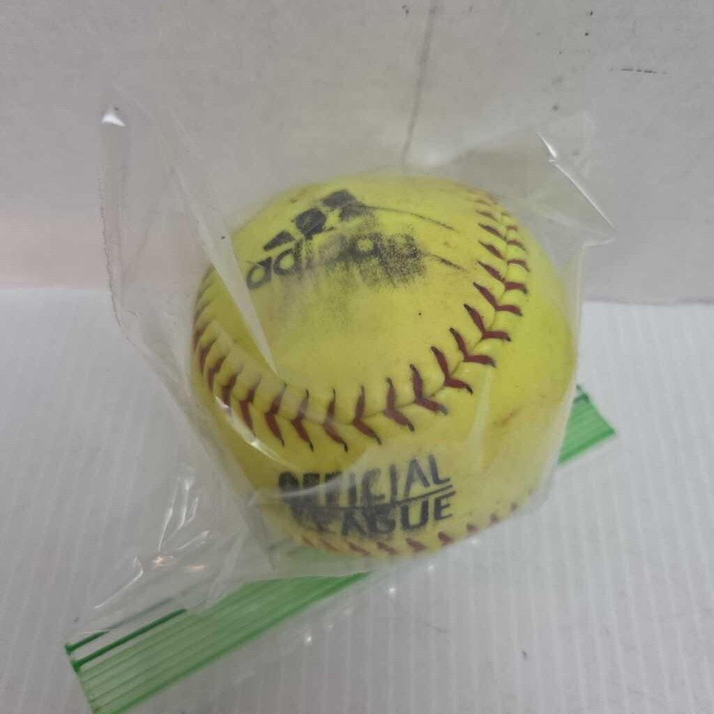 Adidas Syn Cover Cork Core Softball Yellow 12" Preowned