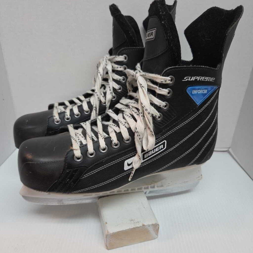 Nike/Bauer Supreme Enforcer Hockey Skates Black Size 12 Preowned