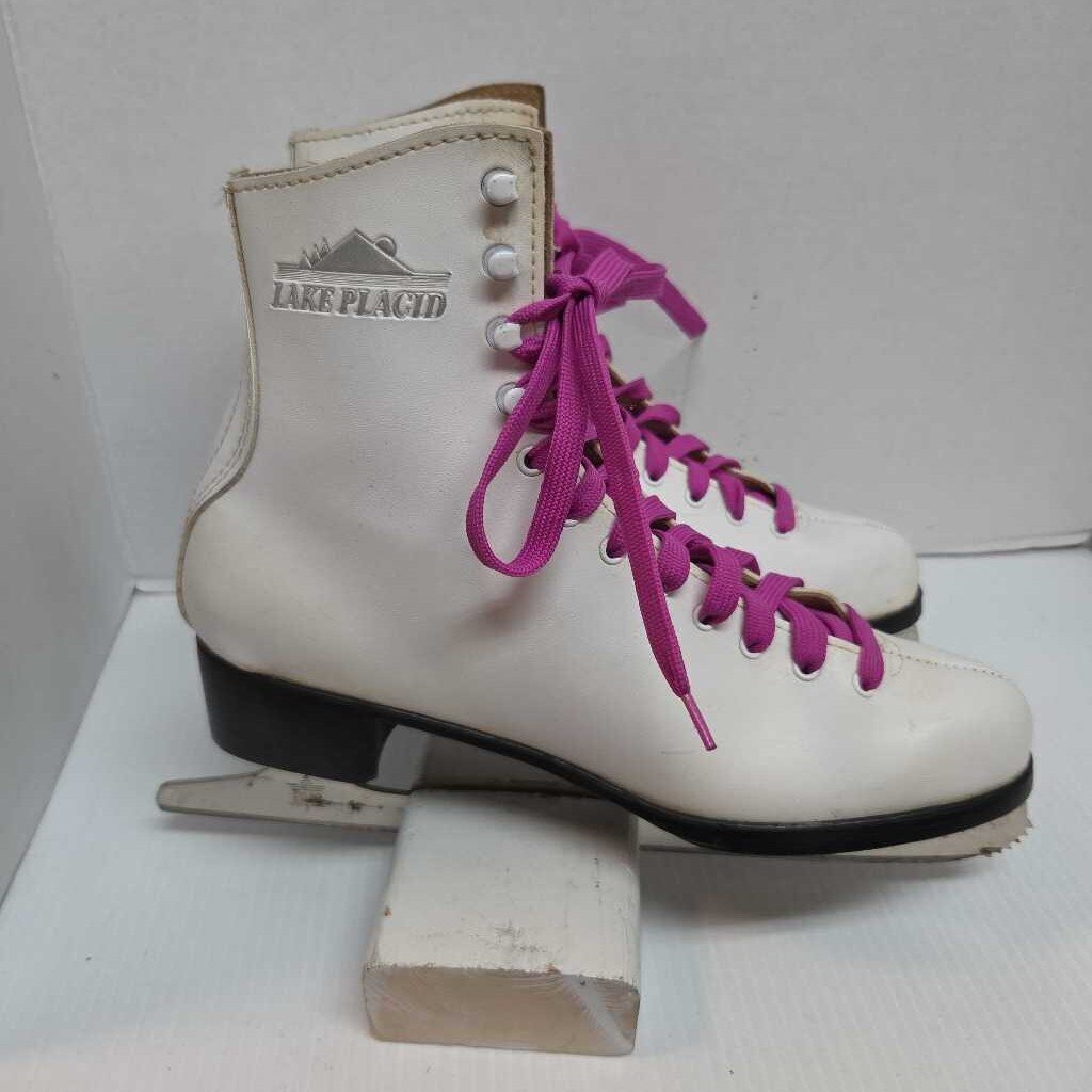 Lake Placid Traditional Figure Skates White Size Womens 10 Preowned