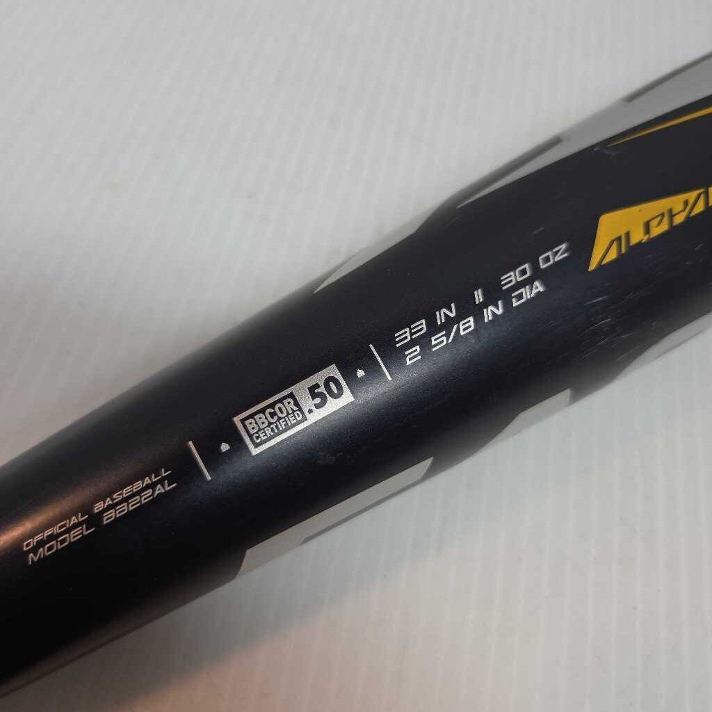 Easton Alpha ALX RS Alloy Model BB22AL Baseball Bat 33" 30oz Preowned