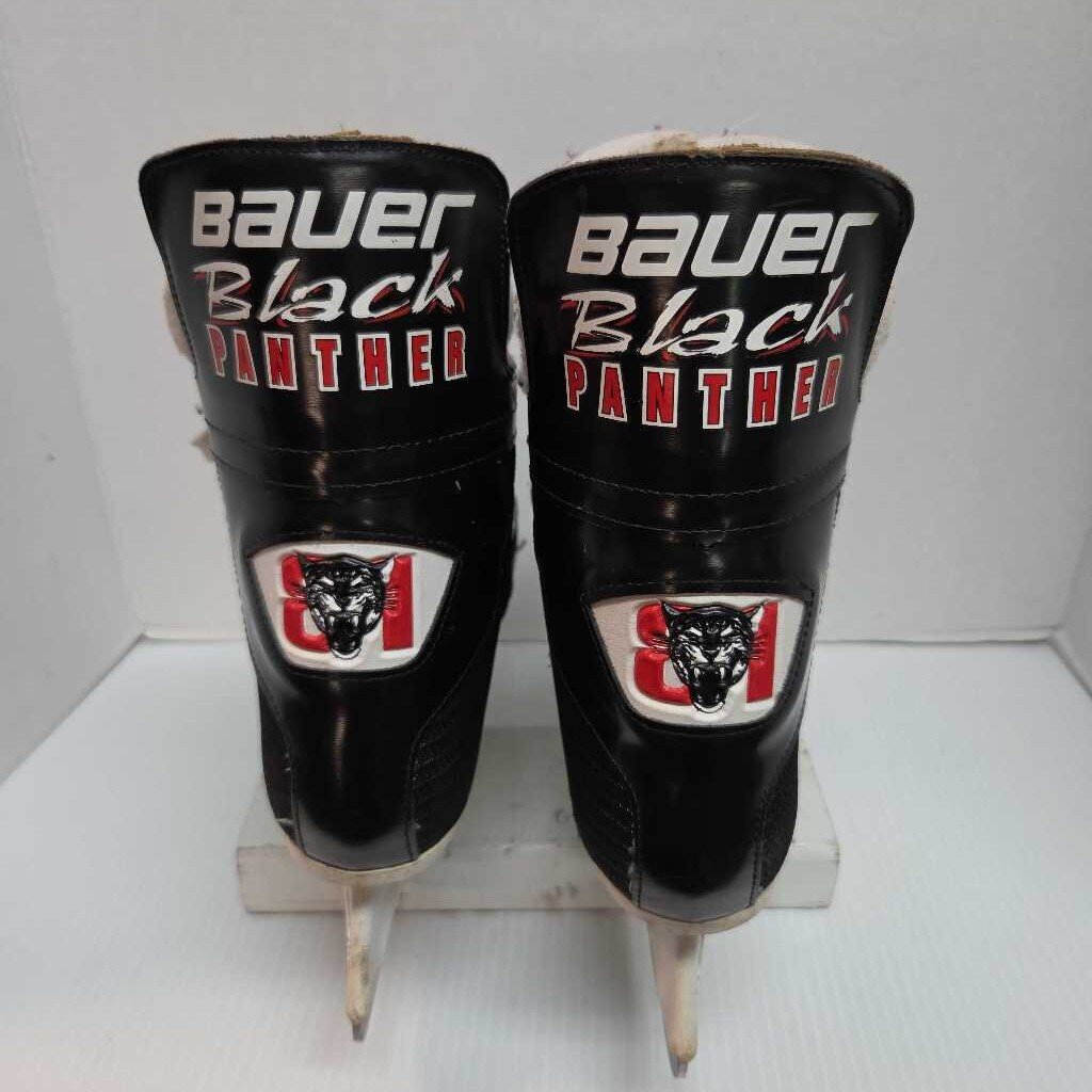 Bauer Black Panther 81 Hockey Skates Black Size 8.5 Preowned