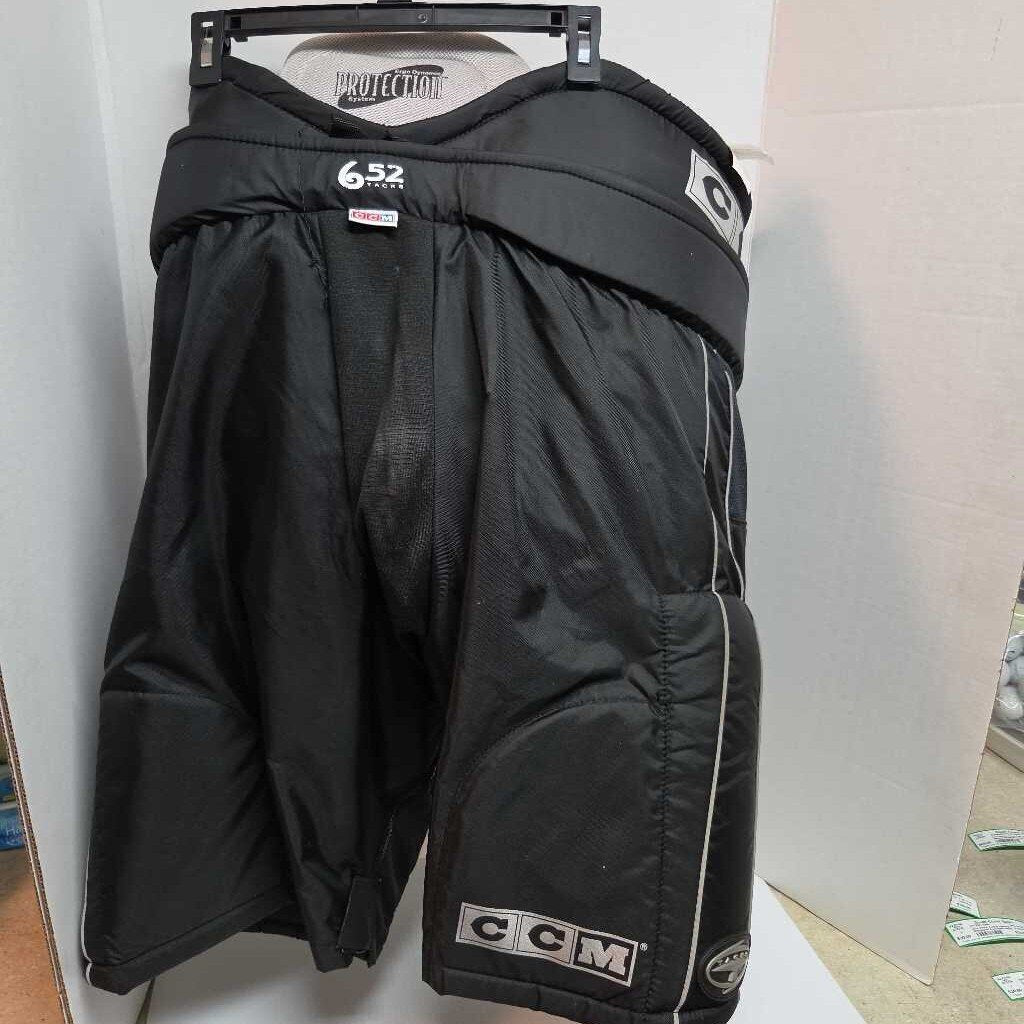 CCM 652 Tacks Hockey Pants Black Size Senior XL Preowned