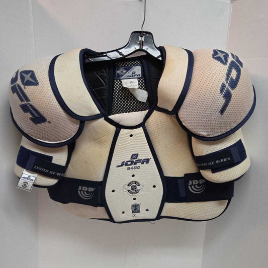 Jofa 8400 Center Ice Series Hockey Shoulder Pads White Size Senior XXXL Preowned