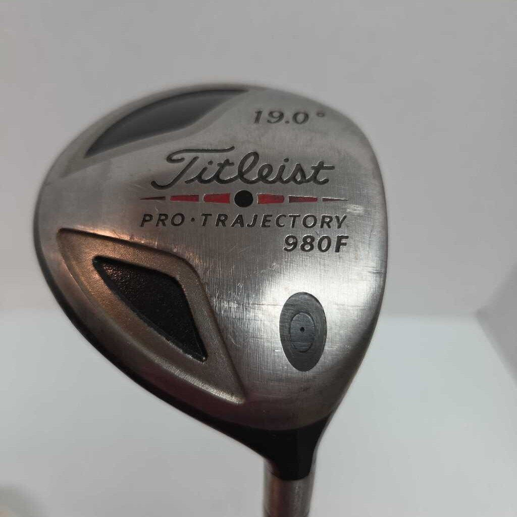 Titleist 980F Pro Trajectory 19* 5 Wood Mens Right Hand With Stiff Flex Graph Shaft Preowned