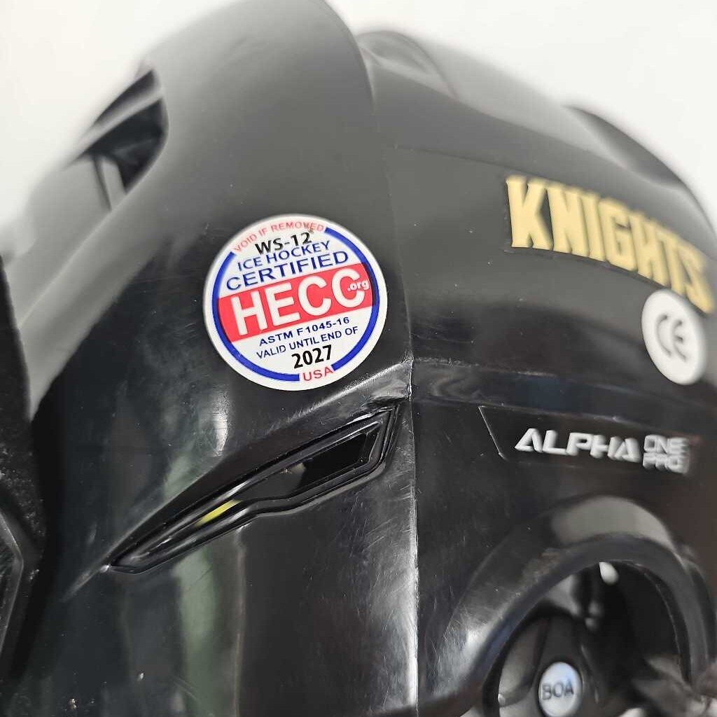 Warrior FatBoy Alpha One Pro Box Lacrosse Helmet | Used | Medium