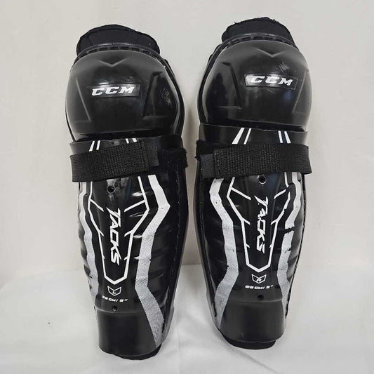 CCM Tacks Youth Hockey Shin Pads | Used | 9"