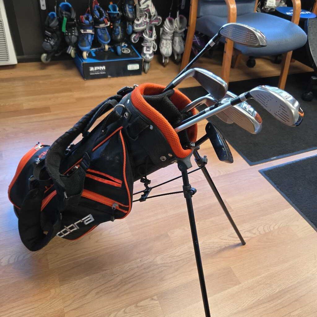 Cobra King Jr Golf Set Right Hand 7 Club Set With Bag Preowned