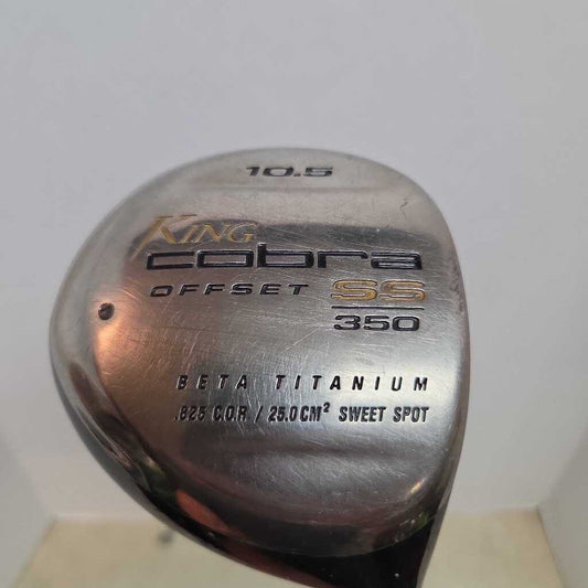 King Cobra Offset SS350 Ti Driver Mens Right Hand With Stiff Flex Graph Shaft Preowned