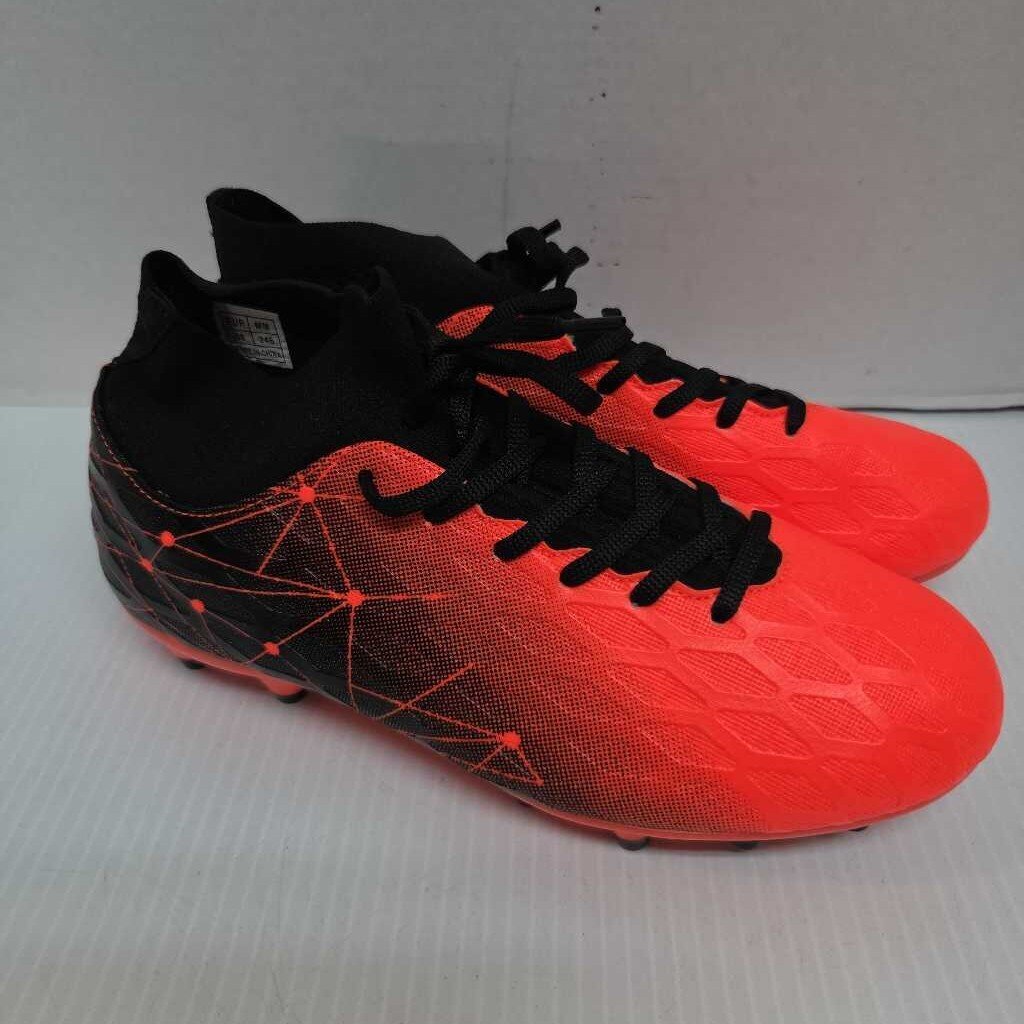 Unbranded Soccer Cleats Orange/Black Size Mens 6 Womans 7 - 7.5 New Without Box New