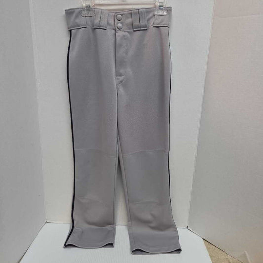 Easton Baseball Pants Grey With Black Pinstripe Full Length Size Youth Large Preowned