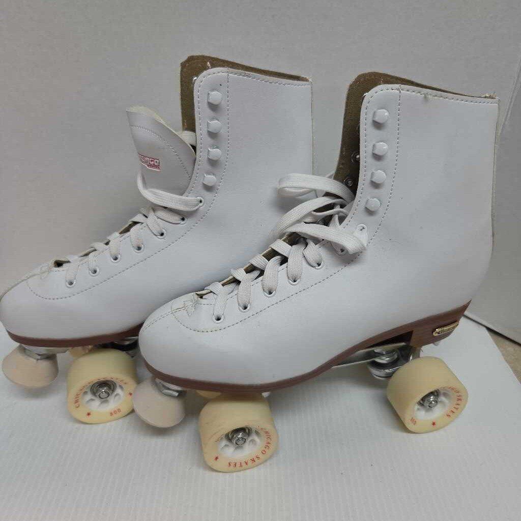 Chicago Skates White Roller Skates Size Women's 11 Preowned