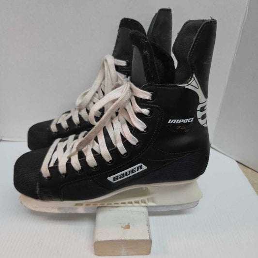 Bauer Impact 75 Hockey Skates Black Size 8.5 Preowned