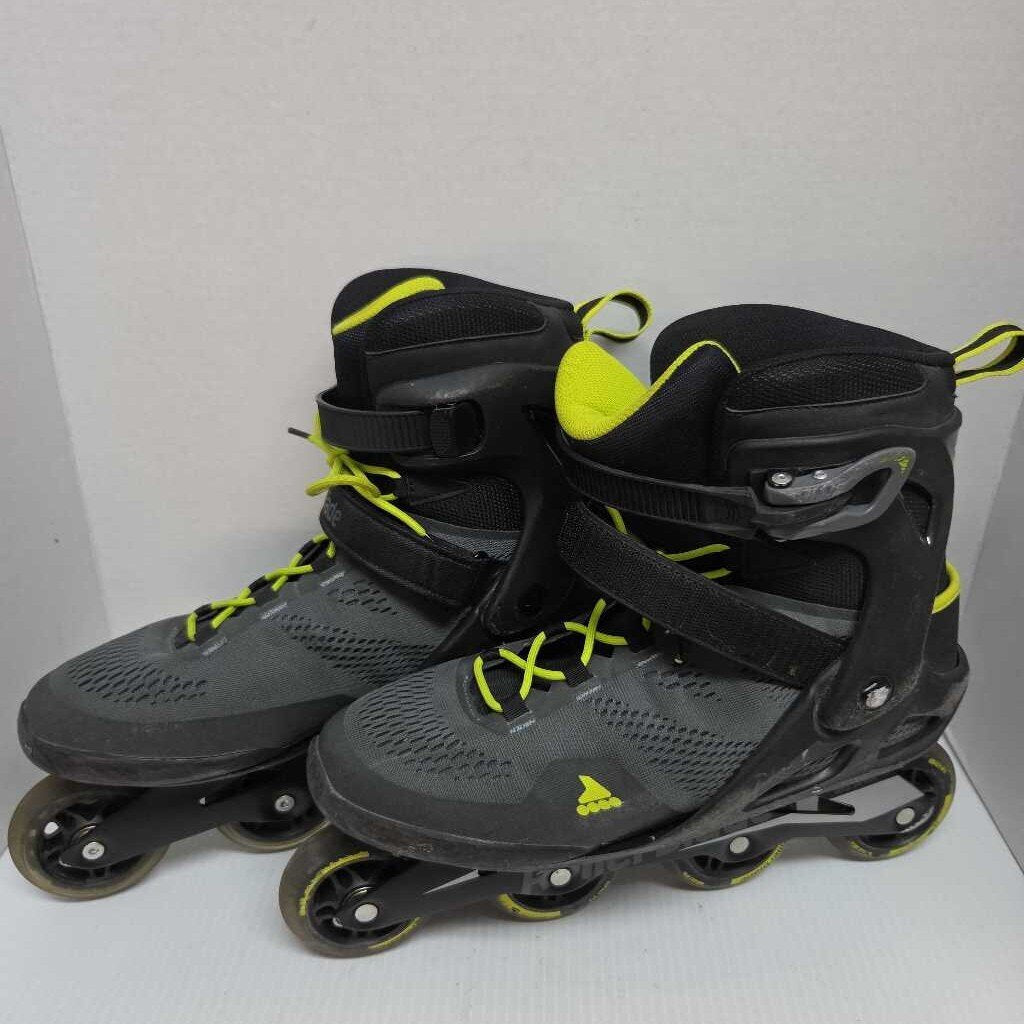Rollerblade Macroblade 80 Inline Skates Dark Grey Size Mens 12 Preowned