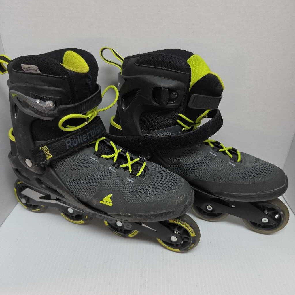 Rollerblade Macroblade 80 Inline Skates Dark Grey Size Mens 12 Preowned