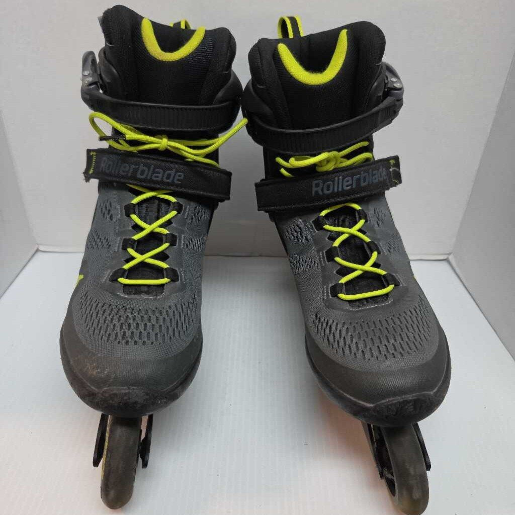 Rollerblade Macroblade 80 Inline Skates Dark Grey Size Mens 12 Preowned