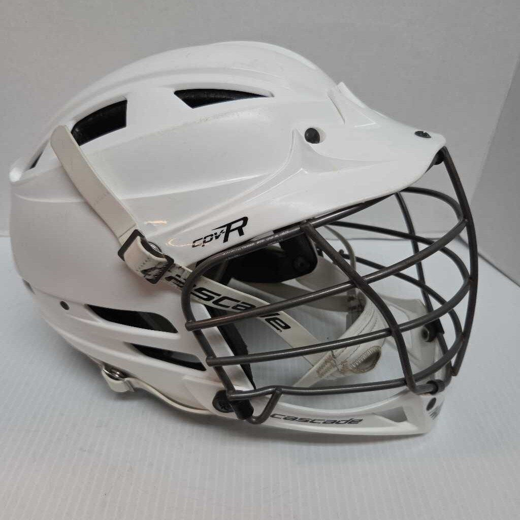 Cascade CPV-R Lacrosse Helmet White Size S/M Adjustable Preowned