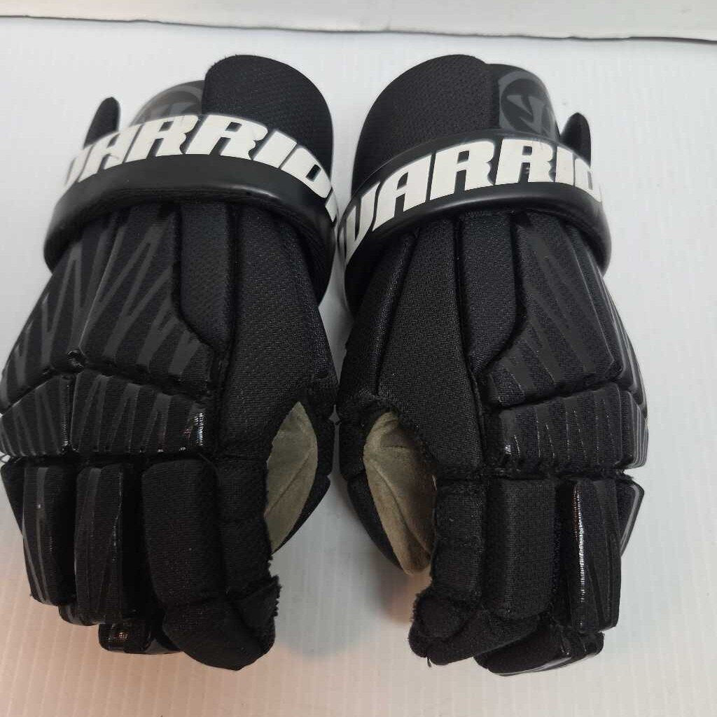 Warrior Burn NEXT Lacrosse Gloves Black Size Medium Preowned