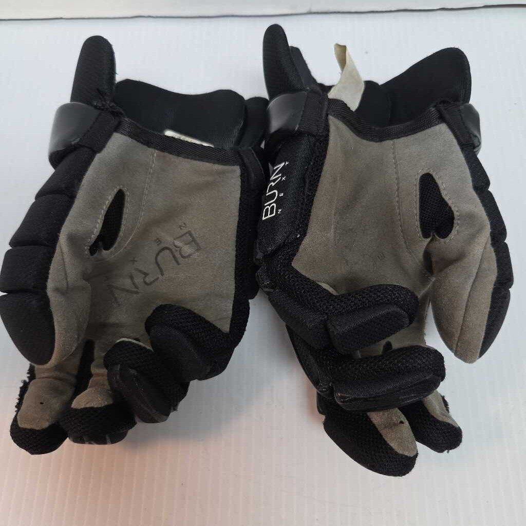 Warrior Burn NEXT Lacrosse Gloves Black Size Medium Preowned
