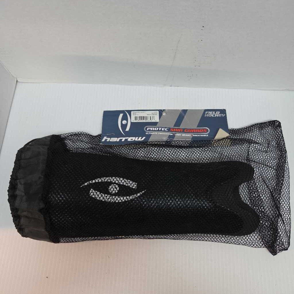 Harrow PROTEC Field Hockey Shinguards Black/White Size Small 13" New In Package