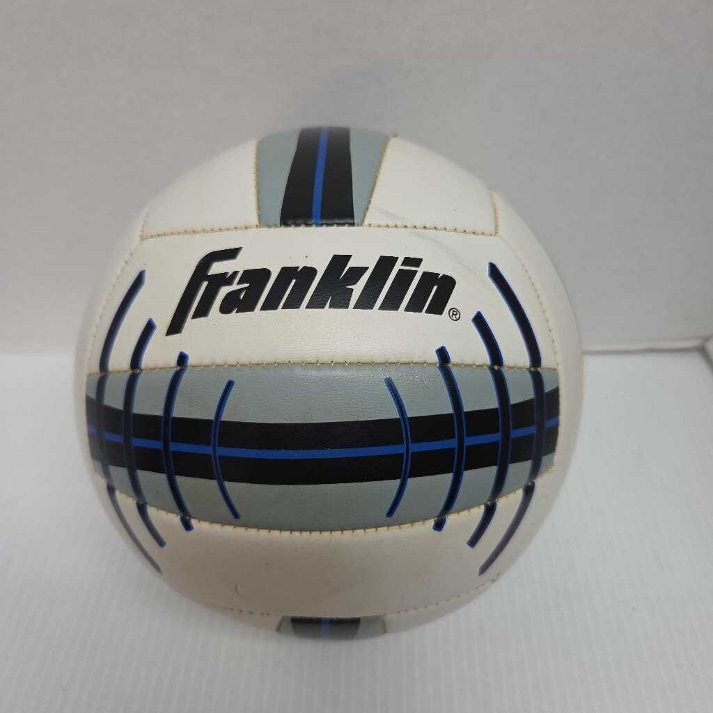 Franklin Volleyball White/Grey/Blue/Black Official Size Preowned