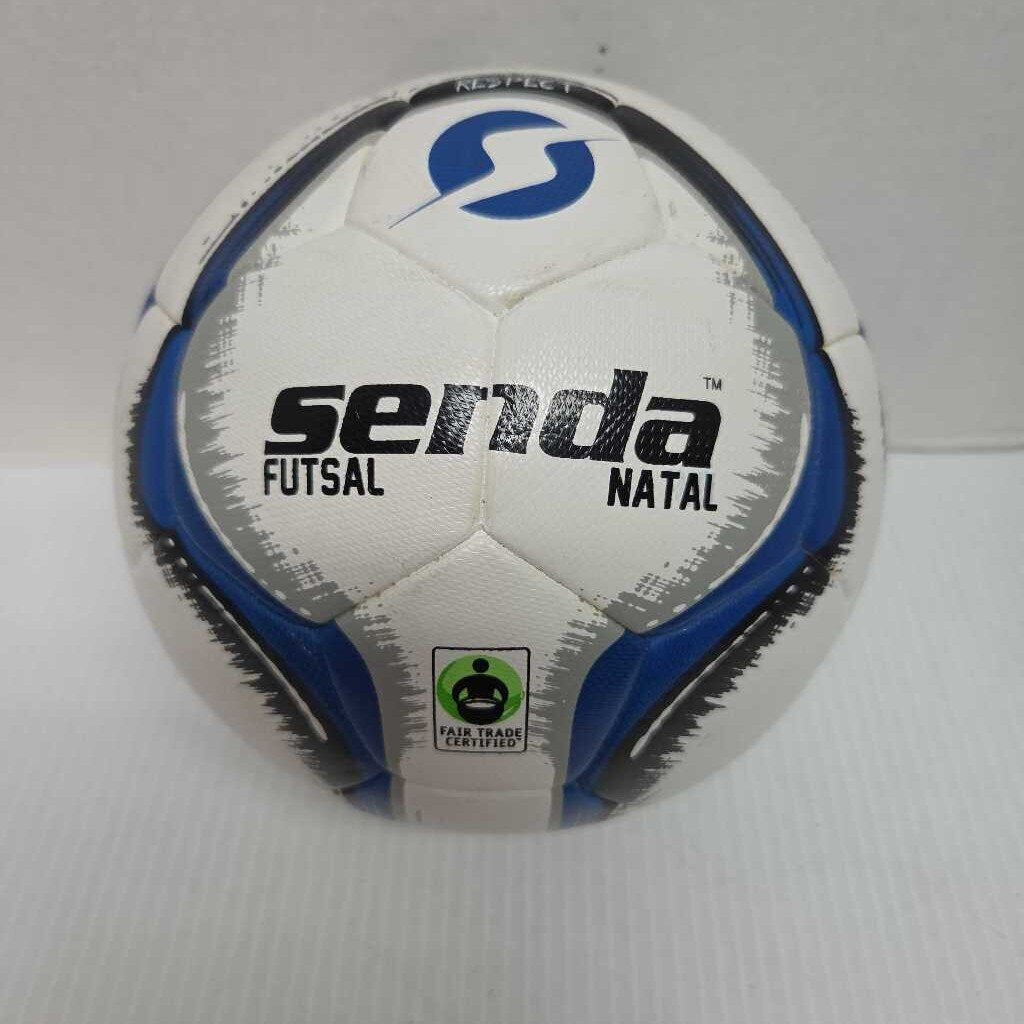 Senda Soccer Ball White/Black/Bue/Grey Size 3 Preowned
