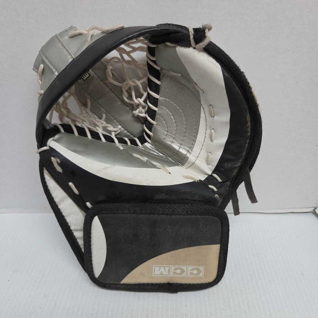 CCM Blockade Street Hockey Goalie Trapper White/Black Fits Left Hand Preowned
