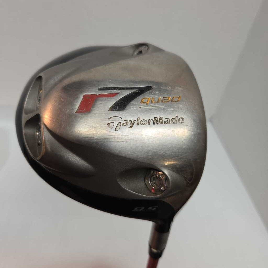 TaylorMade R7 Quad Driver 9.5* Mens Right Hand With Pink Reg Flex Aldila NV Graph Shaft 65G Preowned