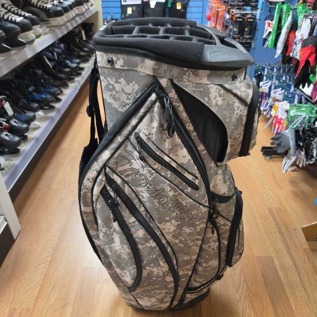 TaylorMade Catalina Golf Cart Bag Green Camo Size Senior Preowned
