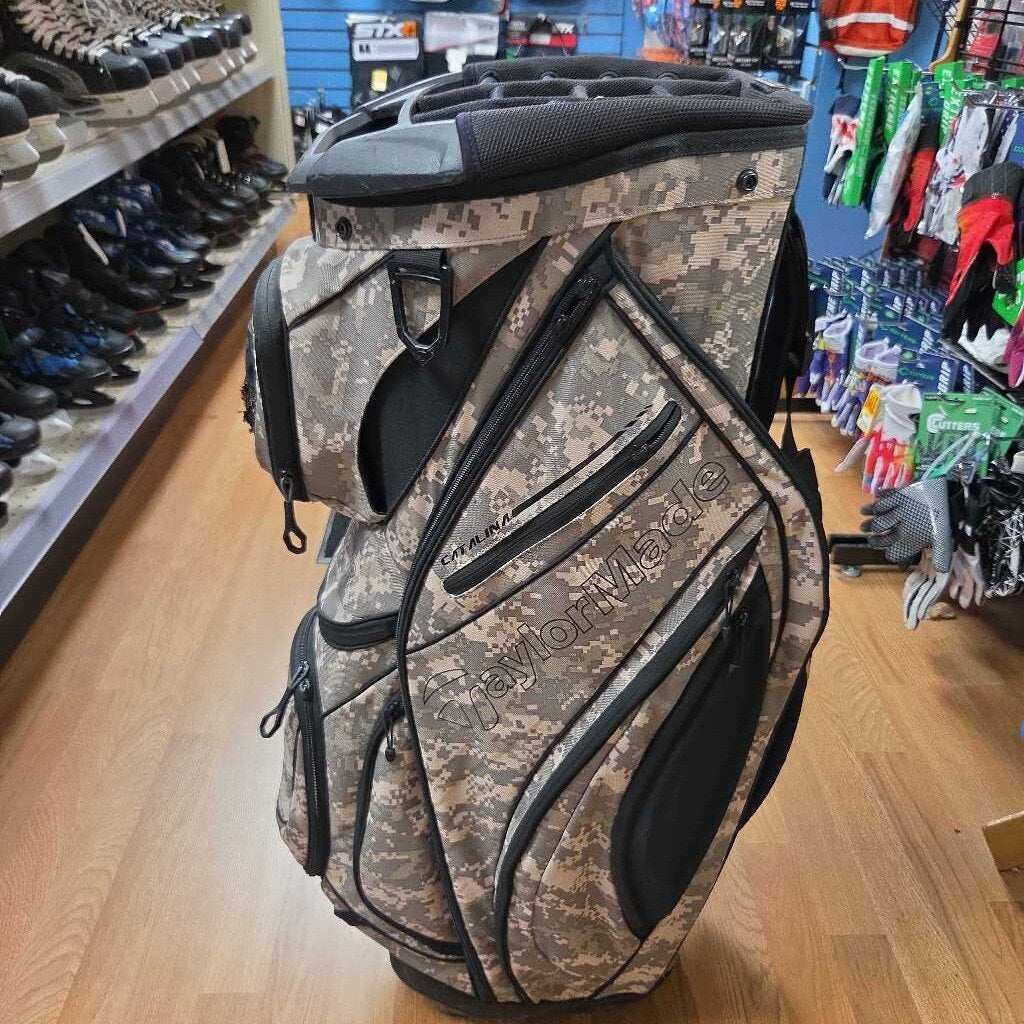 TaylorMade Catalina Golf Cart Bag Green Camo Size Senior Preowned